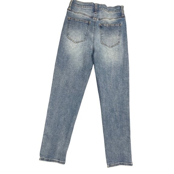 Altar'd State High Rise Distressed Sally Jeans in Light Wash Size 26/3 - Picture 3 of 6